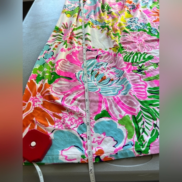 Lilly Pulitzer Pink Floral Nosey Posey Women’s Strapless Dress size XS - Picture 11 of 15